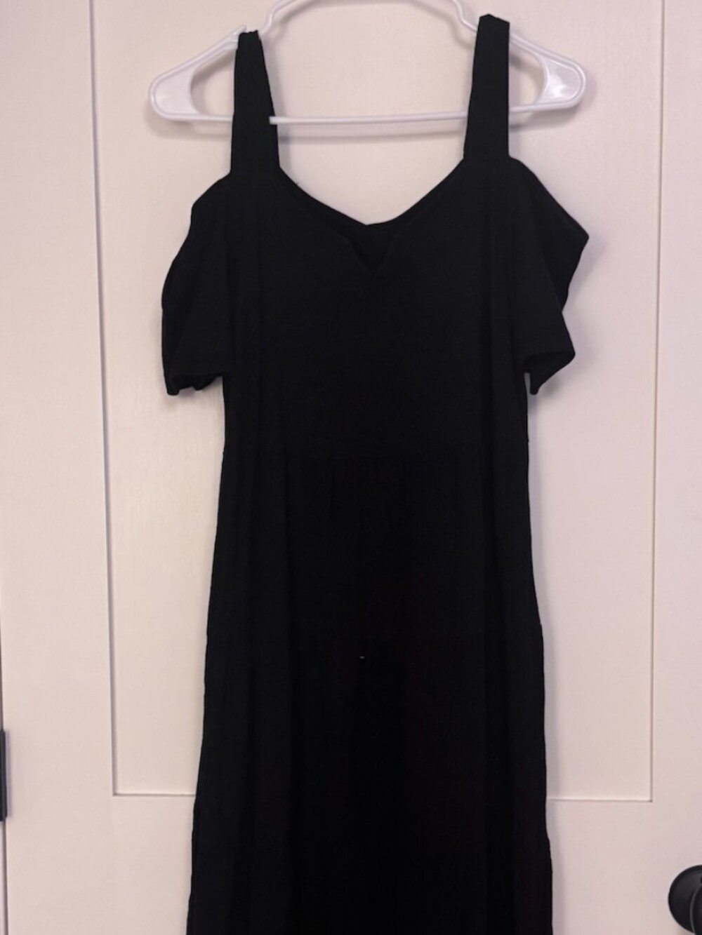 Cold Shoulder Gauze Maxi